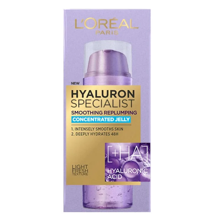 Gel Concentrat L’Oréal Paris Hyaluron Specialist Pentru Netezirea Si Redensificarea Tenului, 50 Ml