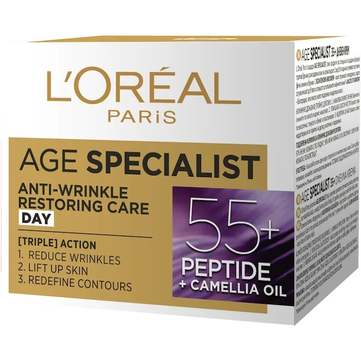 L’Oréal Paris Age Specialist 55+ Crema Antirid De Zi, 50 Ml