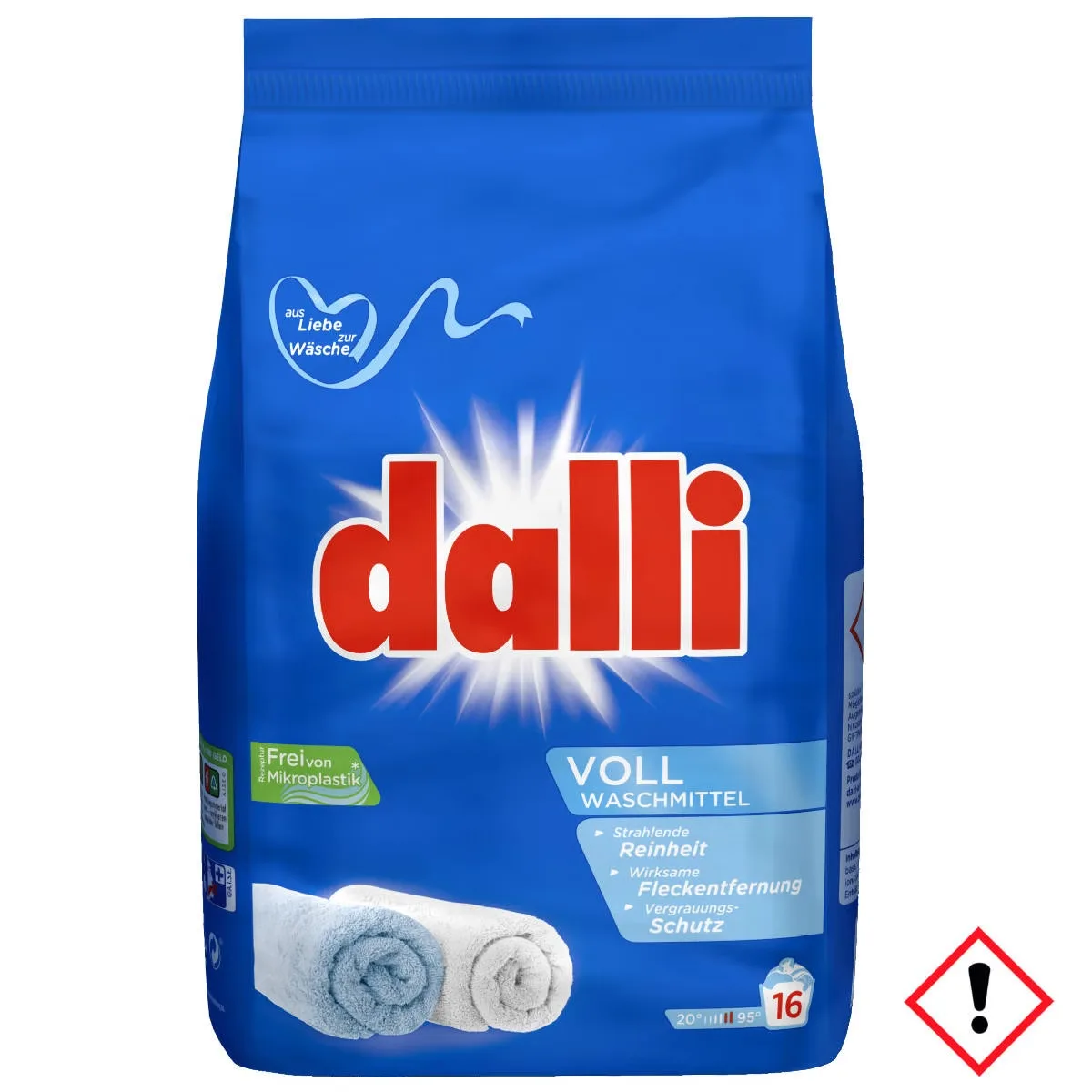 Detergent rufe pudra Dalli Aktiv Plus 16 spalari 1.04KG