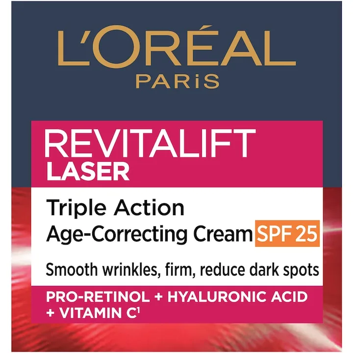 L’Oréal Paris Revitalift Laser X3 Crema De Zi Antirid Cu Spf25, 50 Ml