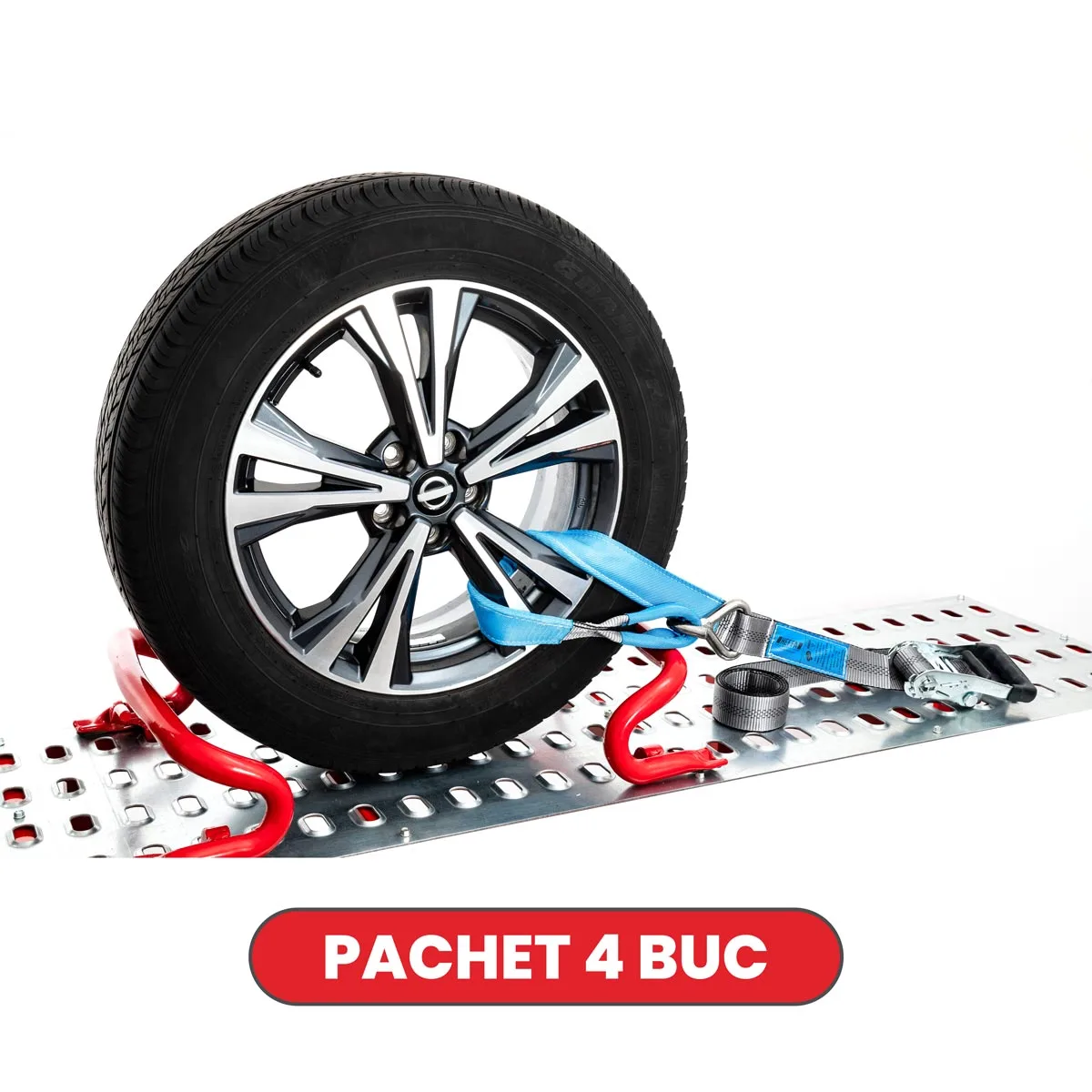 Pachet 4 buc - Chinga auto KombiSystem janta Alu/Otel | 3T- M1